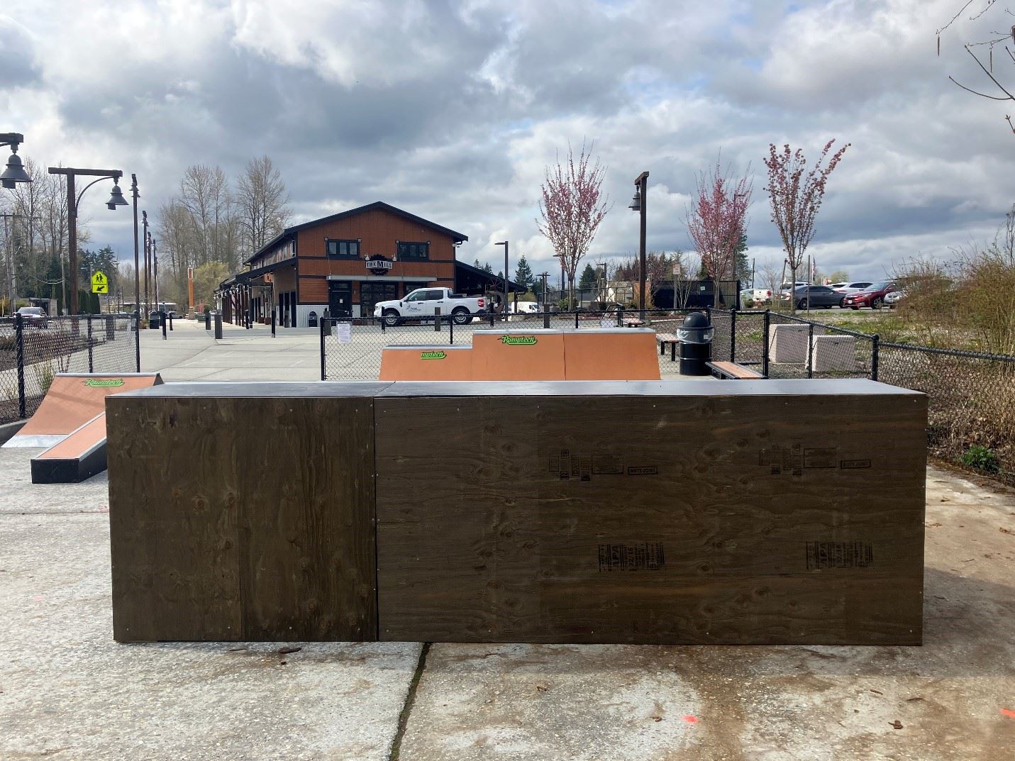 North Cove skate ramp unfinished 