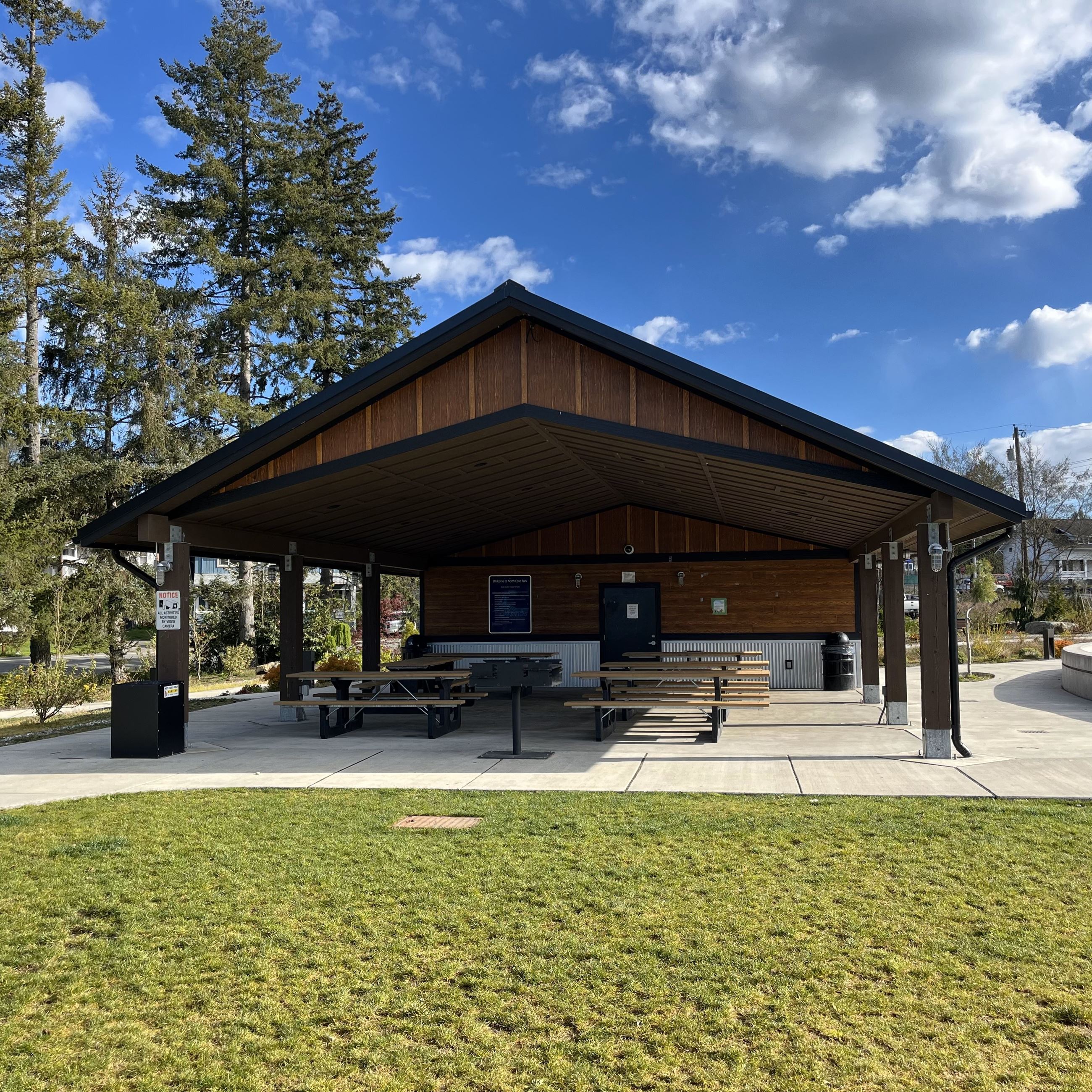 North Cove Park picnic shelter