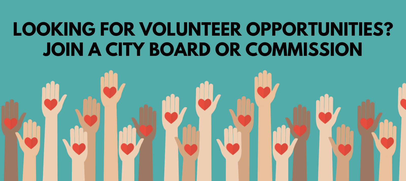 volunteer opportunities wit city boards and commissions 