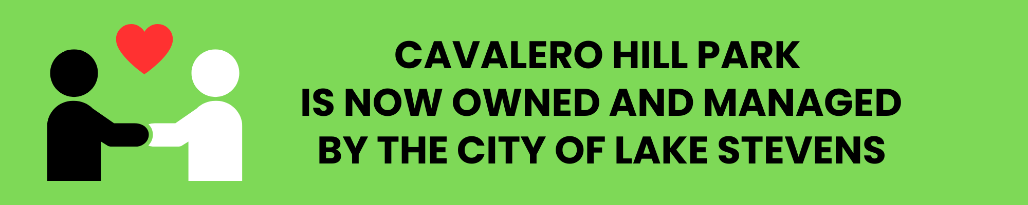 2025.07.28 Cavalero Hill Park handover webpage banner