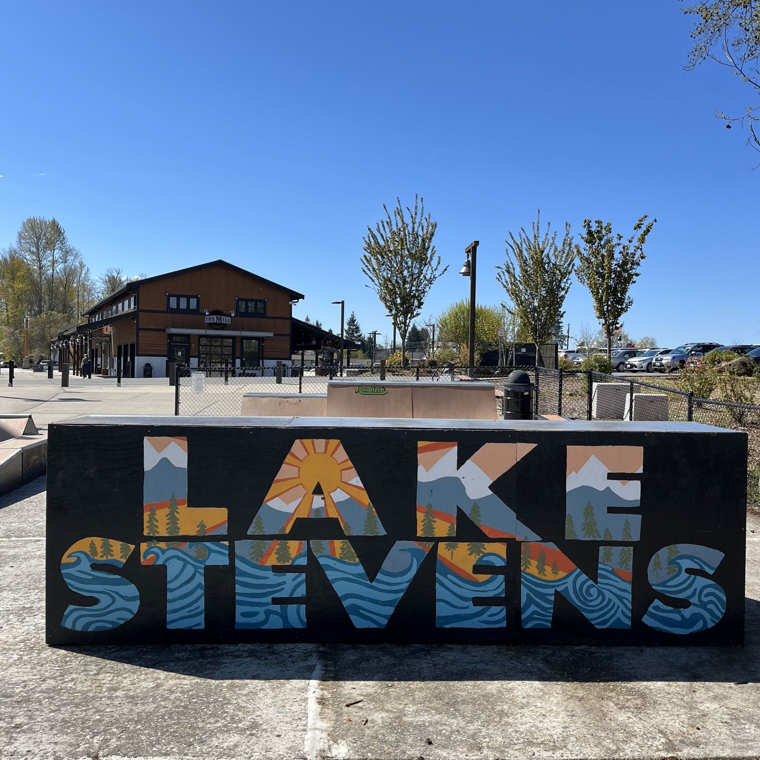 North Cove Park skate ramp elements