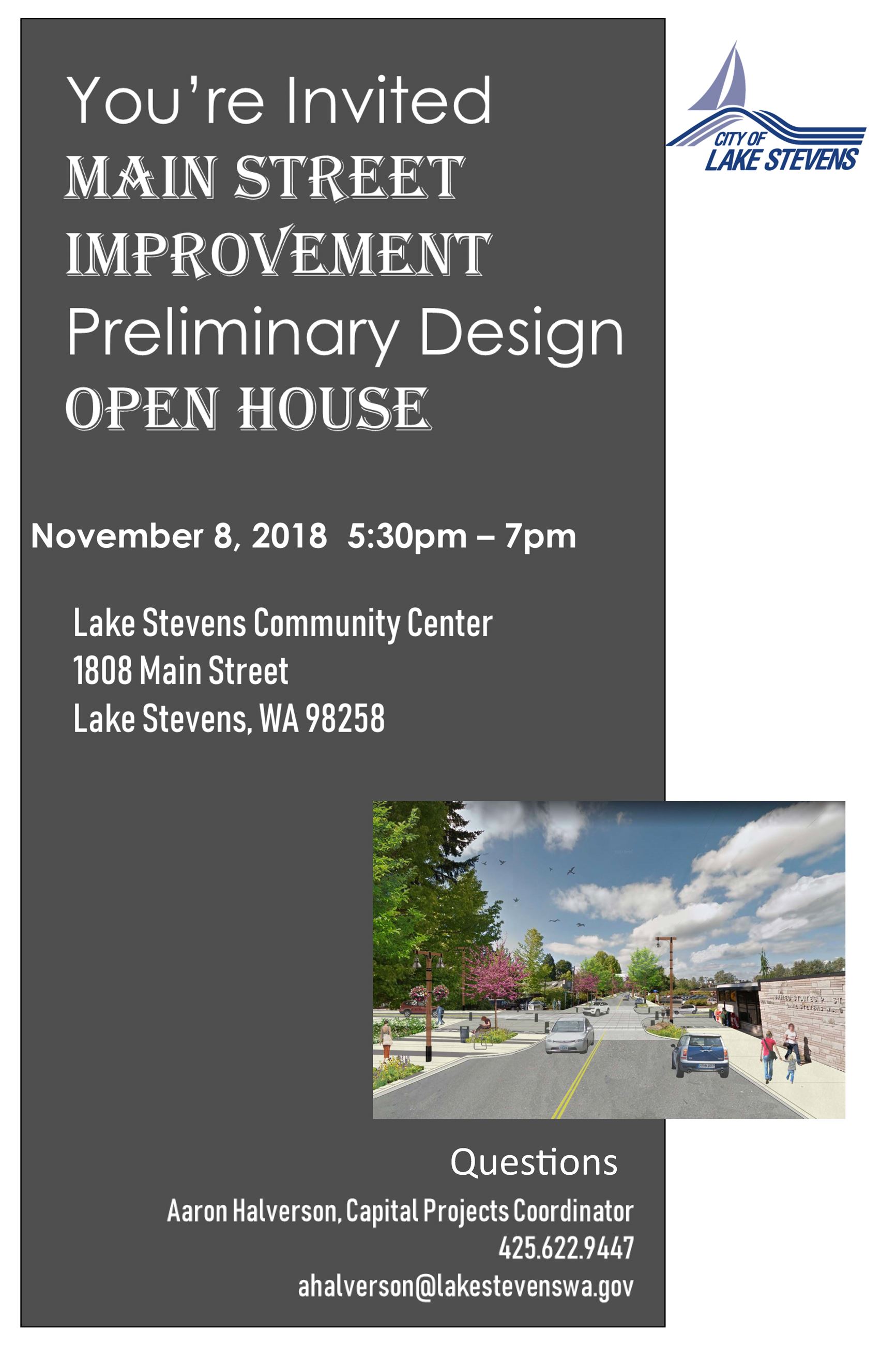 Open House Poster - Main Street