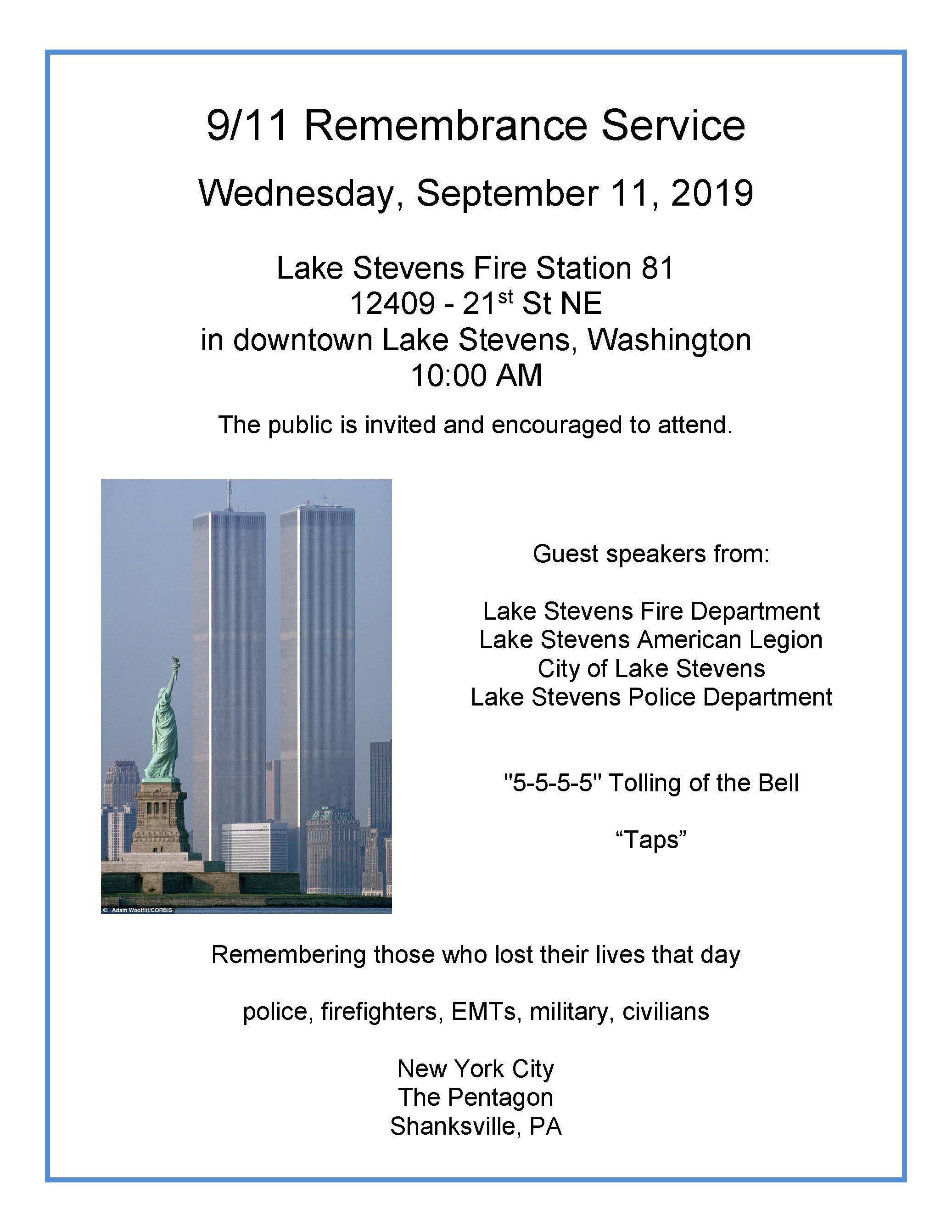 9-11 Service 2019 Flyer