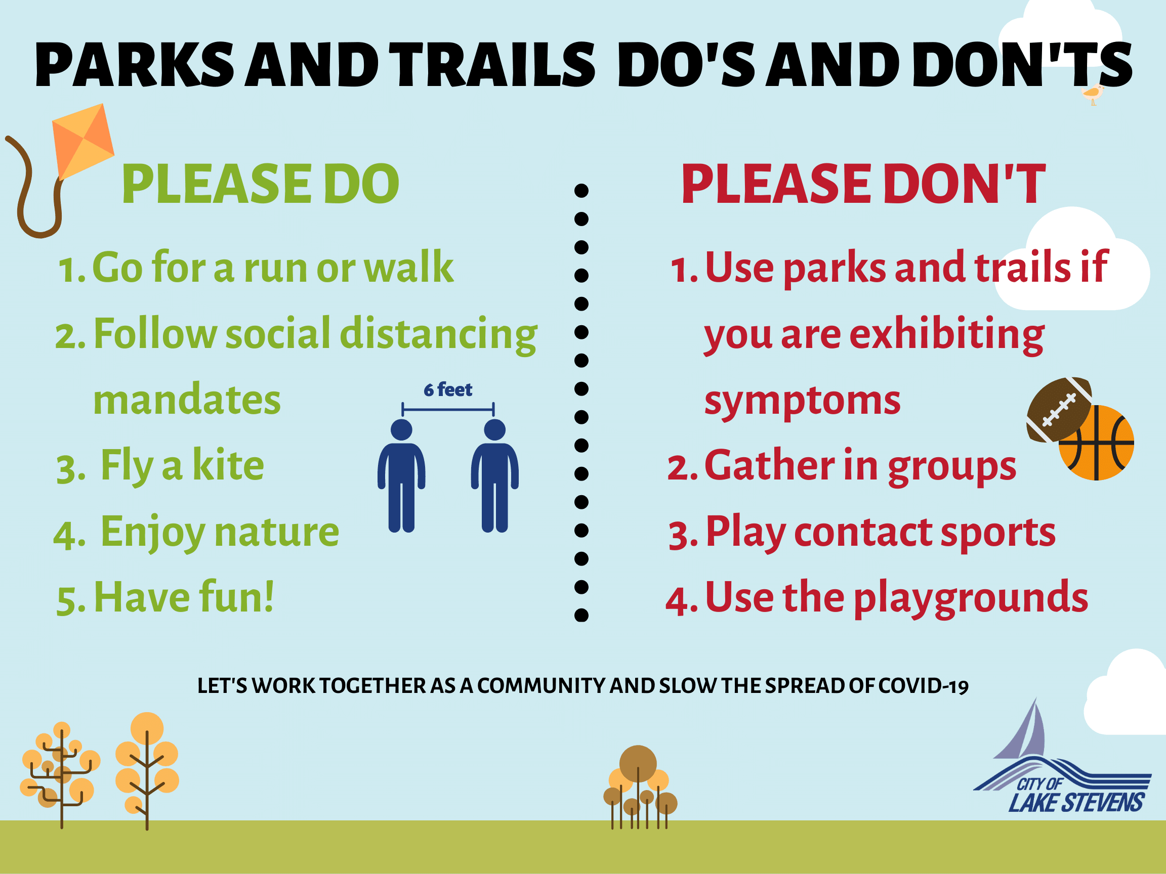 POSTER PARK AND TRAIL REMINDER