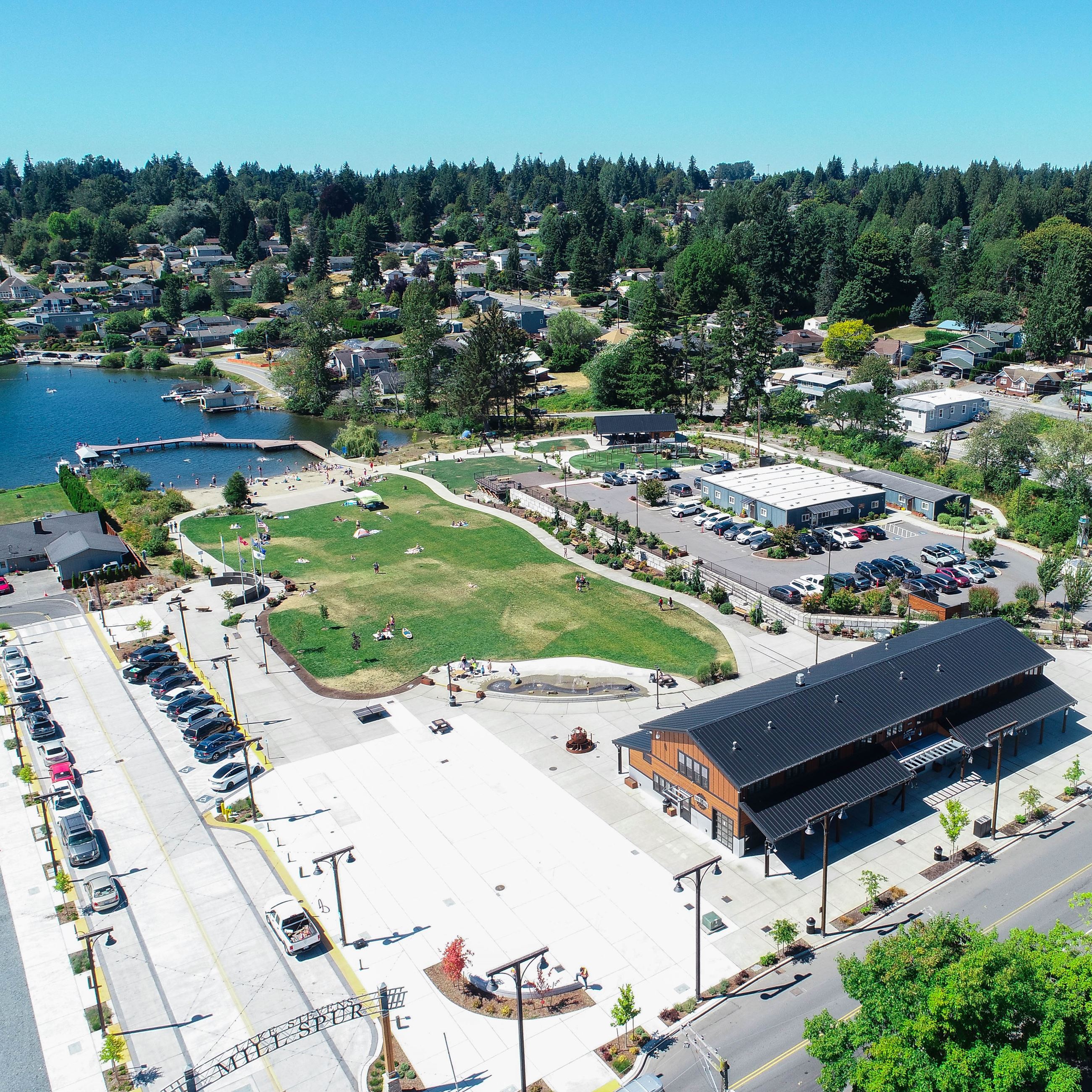 slideshow The Mill drone view