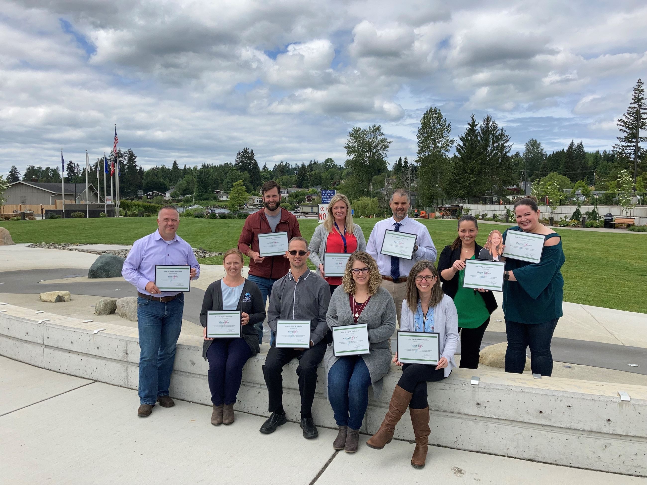 image of Lean Six Stigma Training Green Belt graduation 