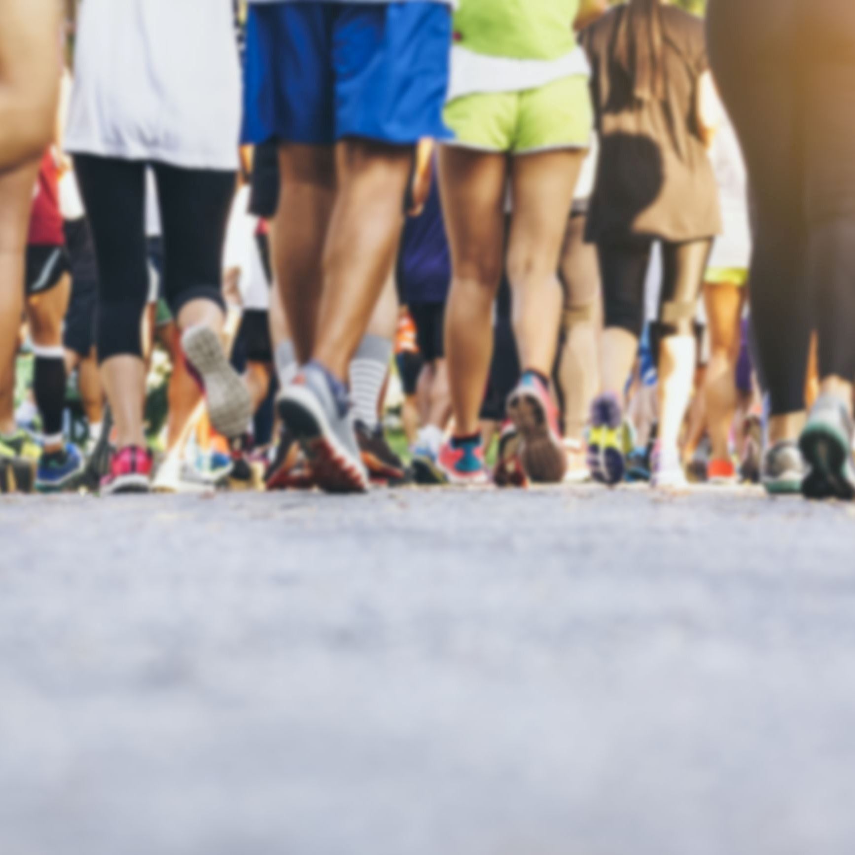 walking running feet