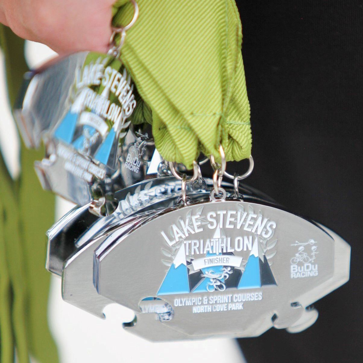 BUDU Triathlon race medals