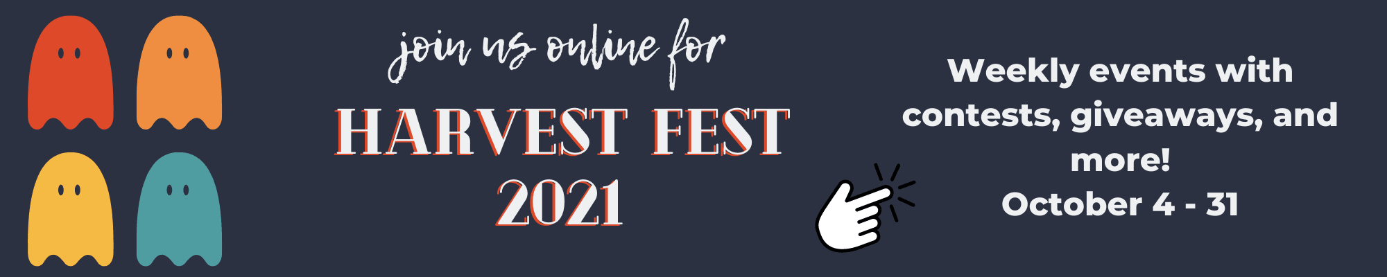 Click for more information on Harvest Fest 2021 October 4 - 31
