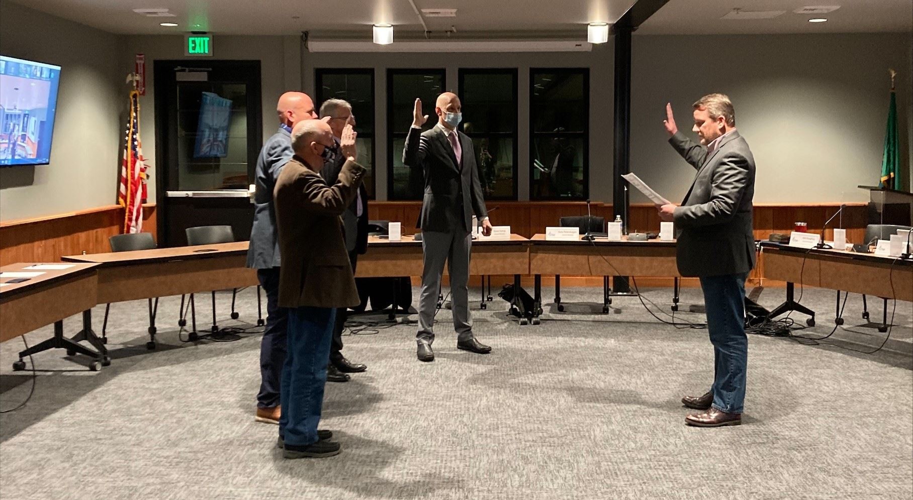 2021 City Council swearing in