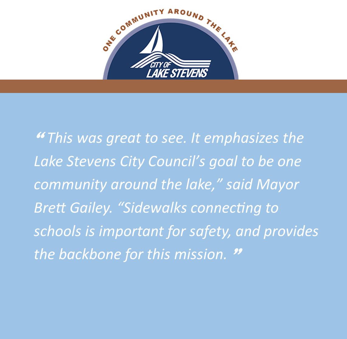 Image of Mayor Gailey quote  on Transportation Benefit District survey