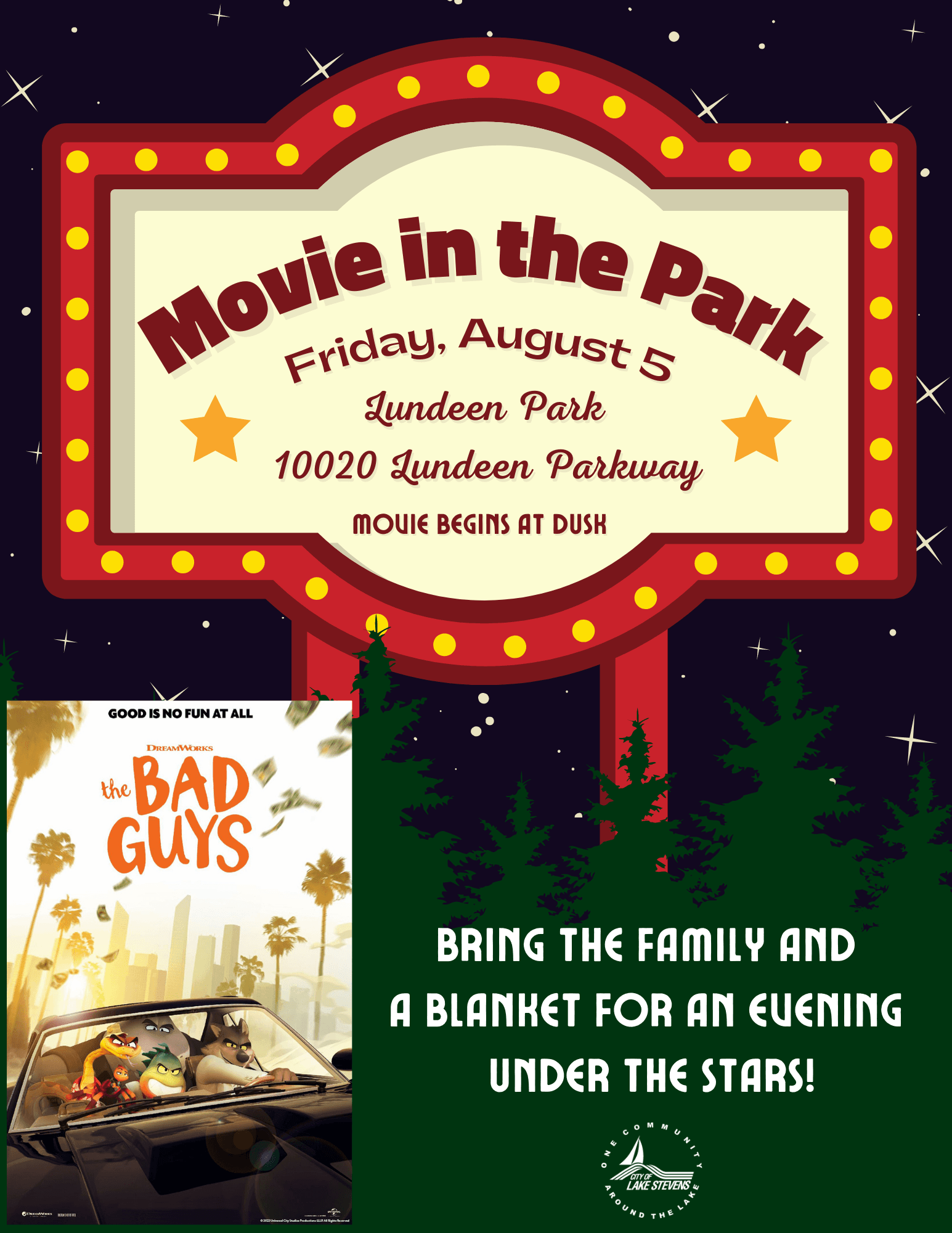 Bad Guys Lundeen Park poster