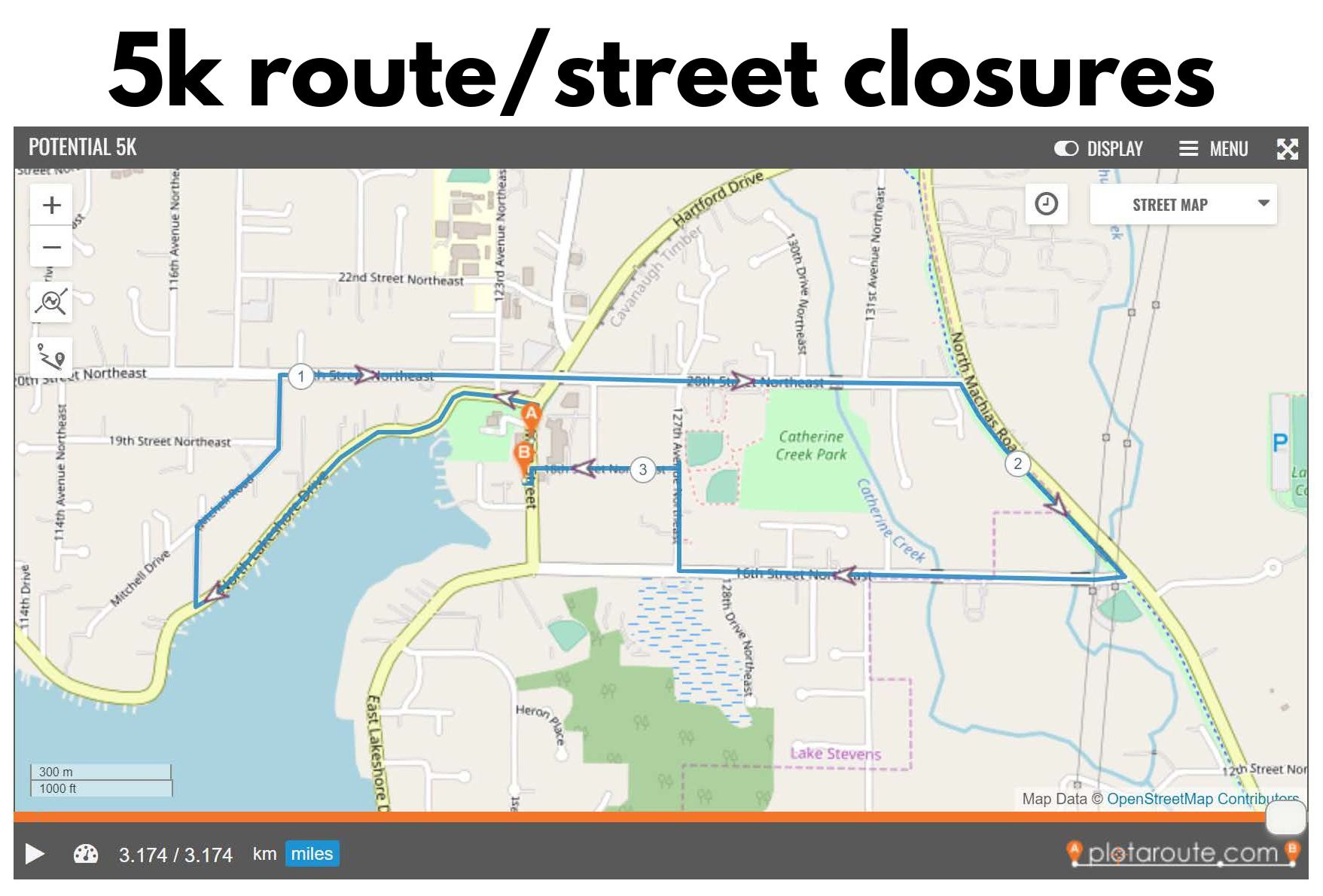 Run for your life 2022 5k Route