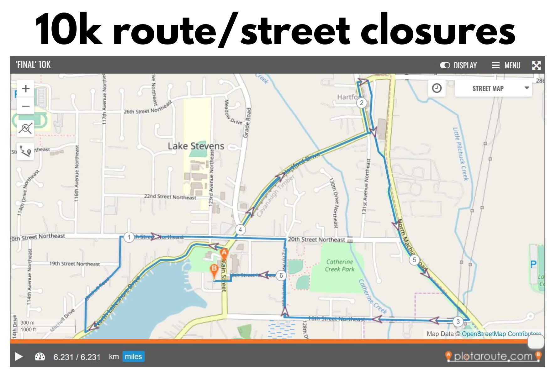 Run for your life 2022 10k Route