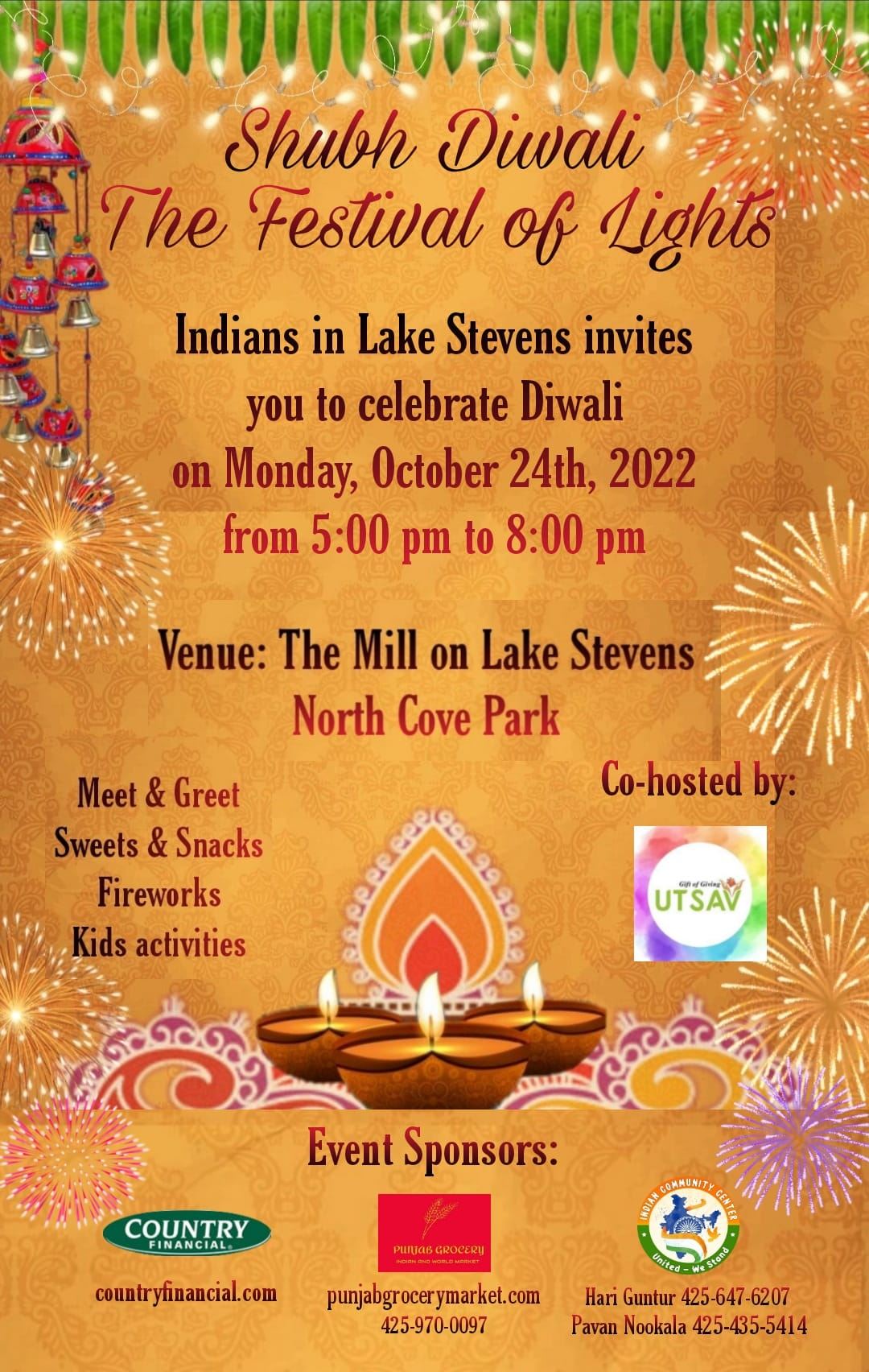 Diwali 2022 event poster