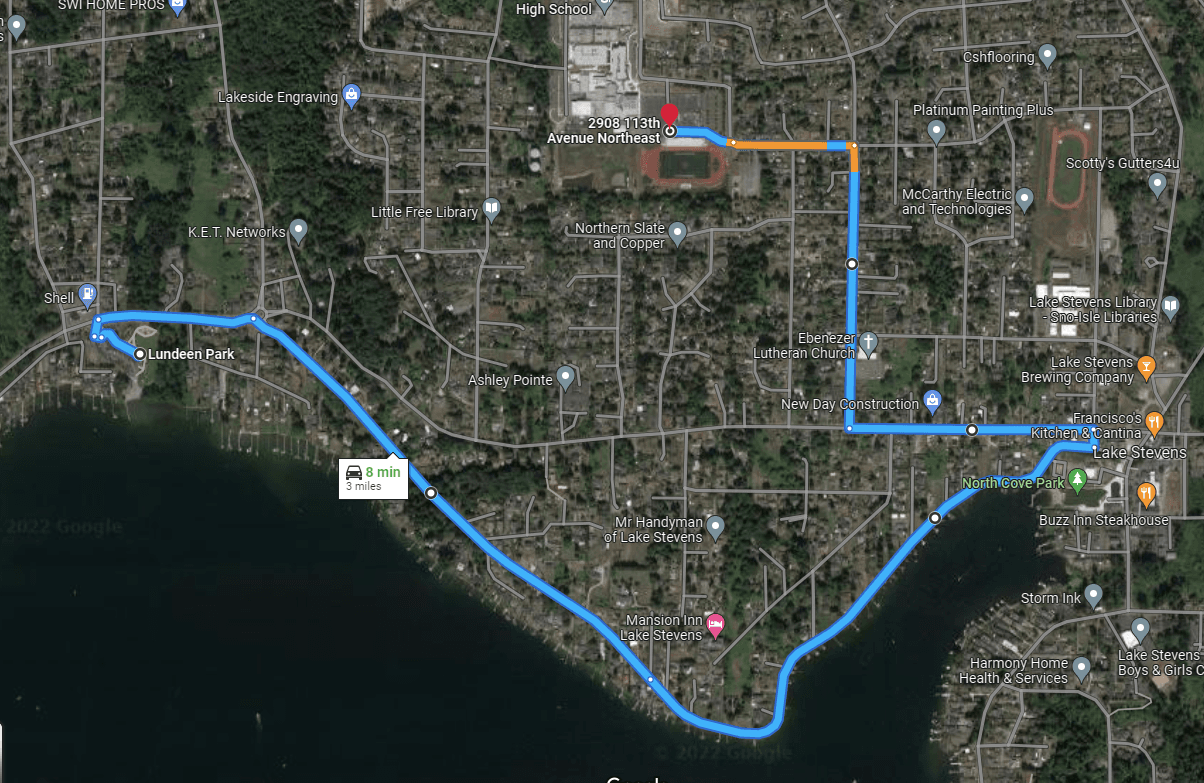 2022 LSHS parade route