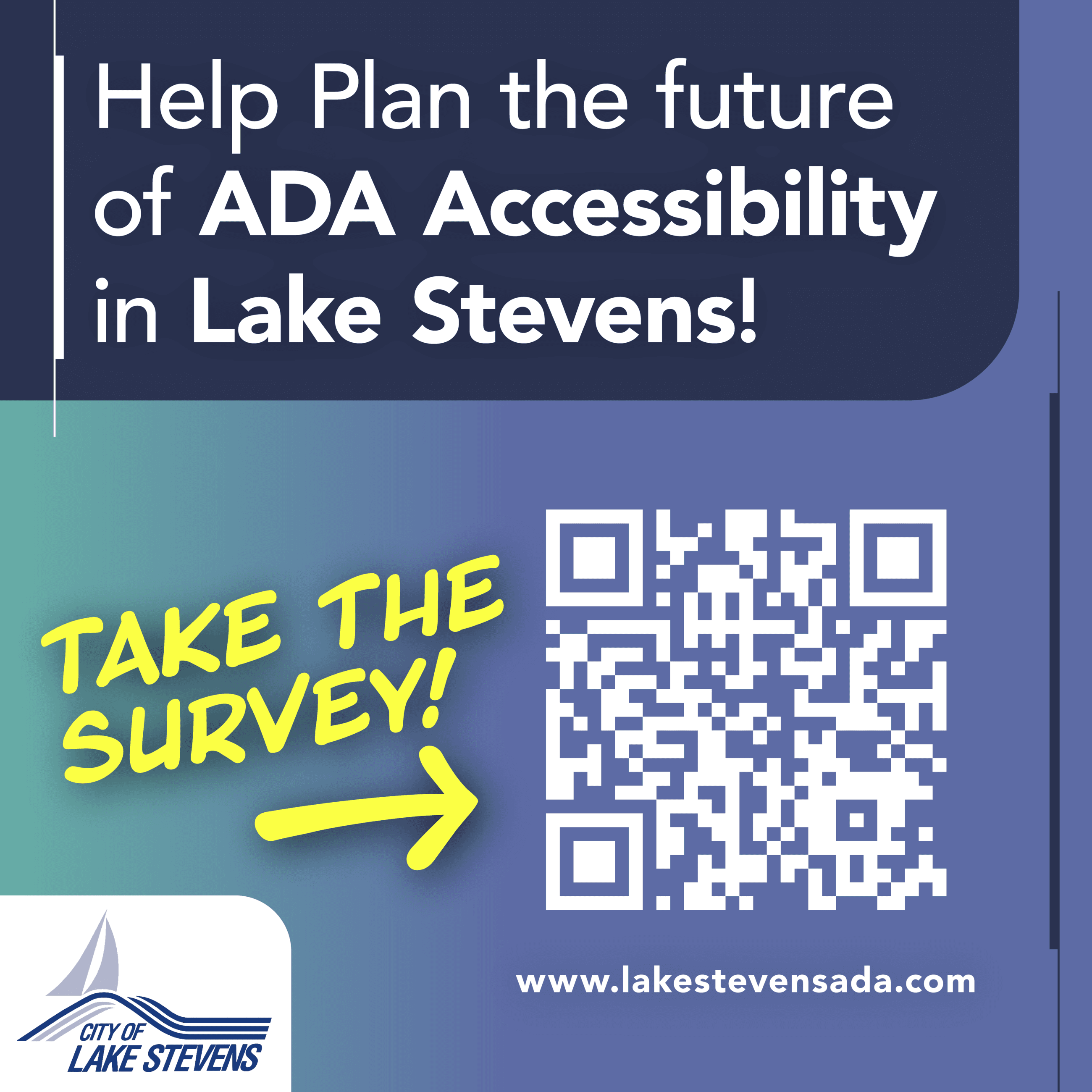 Lake Stevens ADA survey QR code image