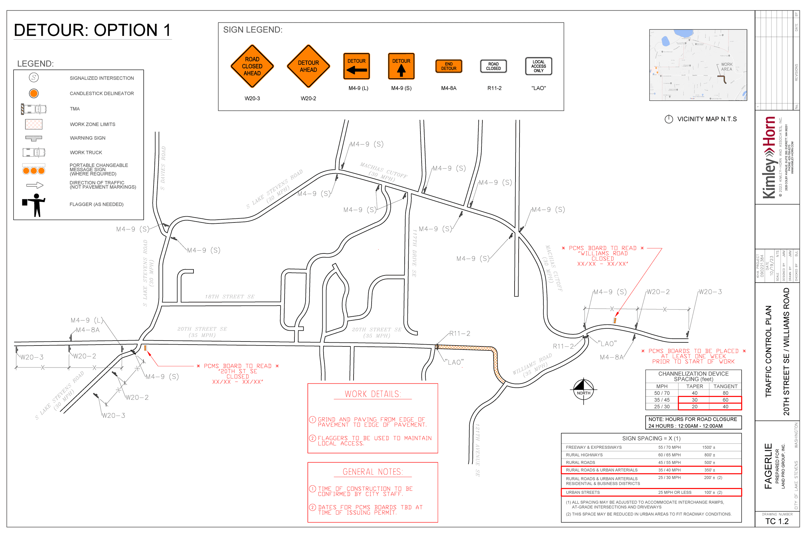 Detour1 20th St SE Closure