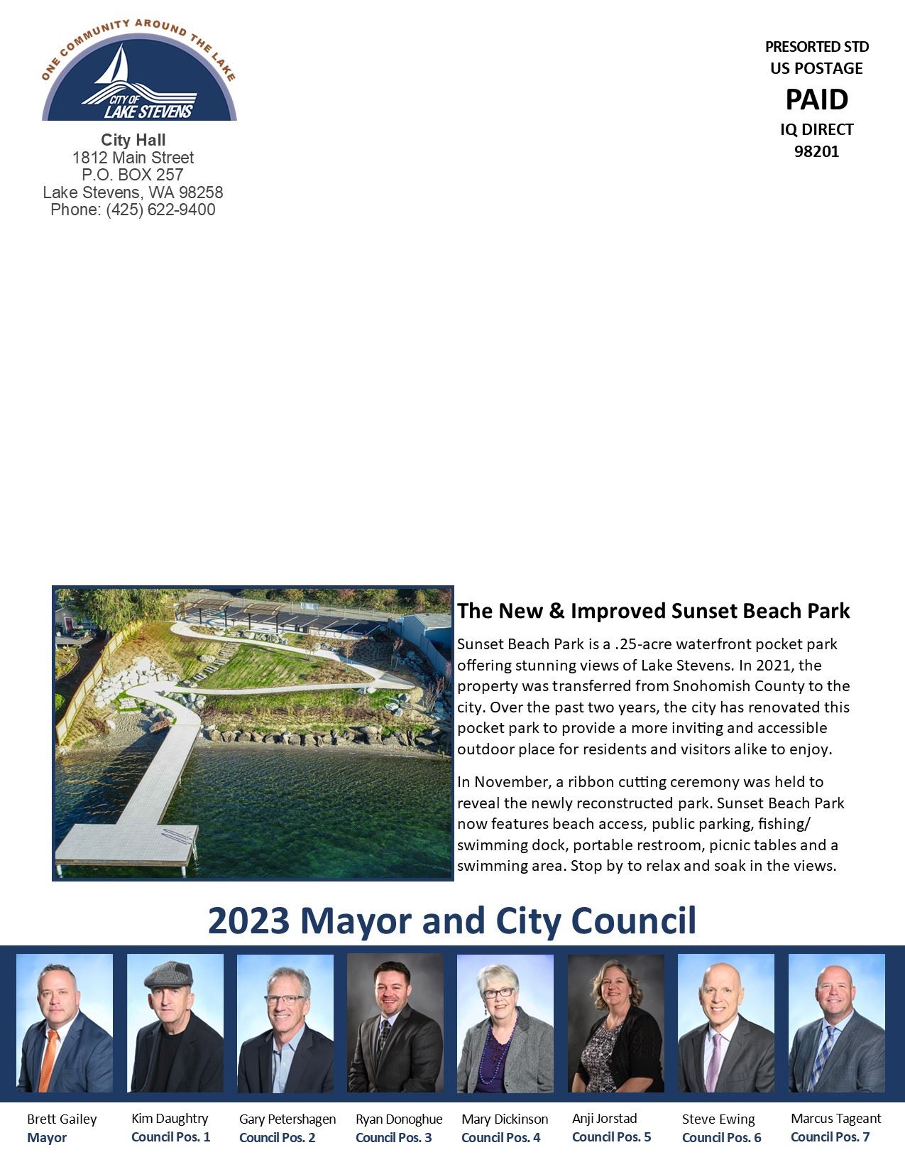 City's 2023 Annual Report page 2