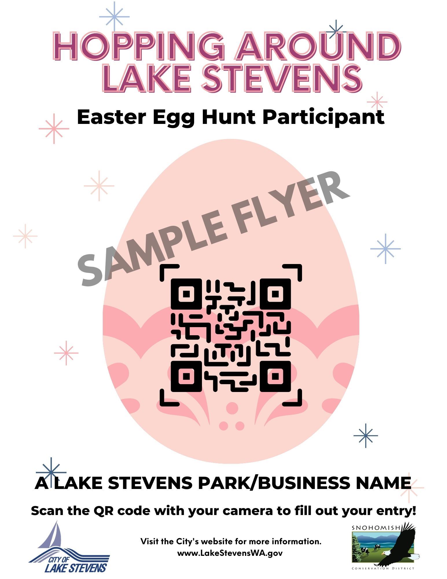 2021 HOPPING AROUND LAKE STEVENS EASTER EGG FLYER DEMO