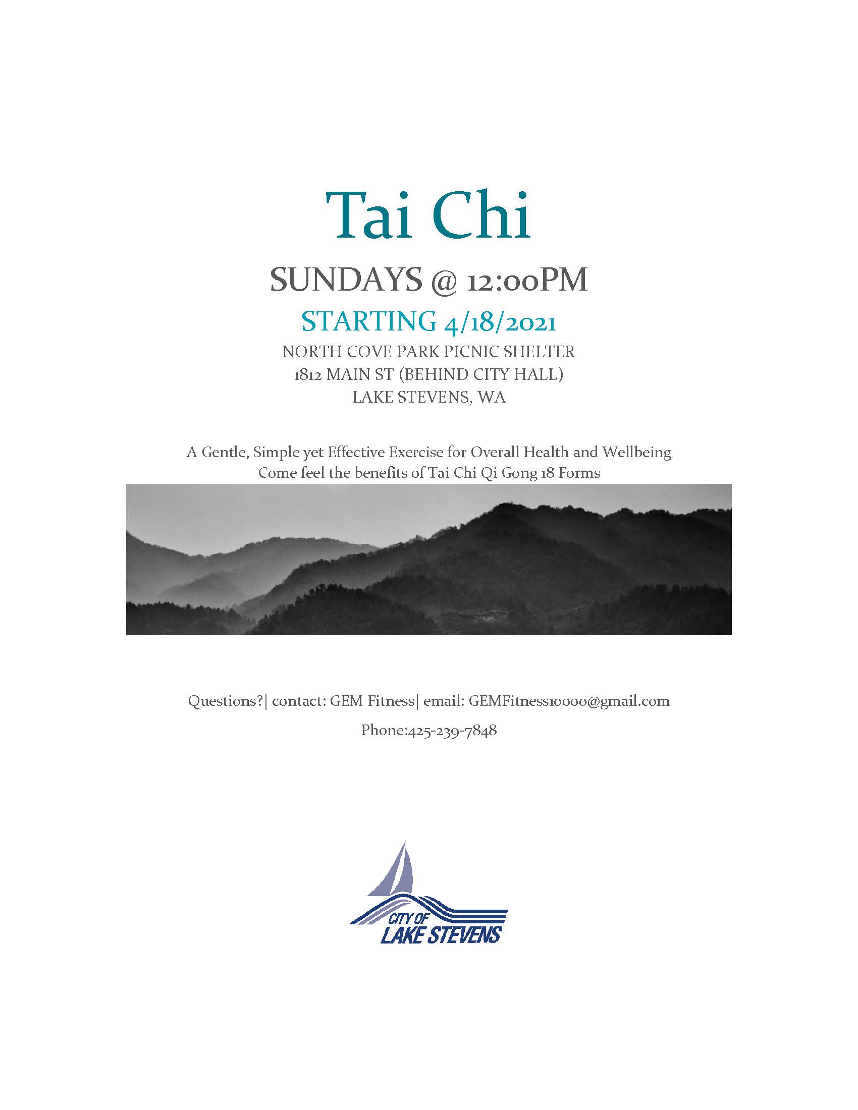 GEM Fitness Tai Chi Flyer